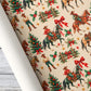 Christmas Cowboy Wrapping Paper, Have Yourself A Cowboy Little Christmas Wrapping Paper Rolls, Xmas Gift Wrap For Cowboys