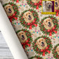 Personalized Christmas Labrador Retriever Dog Wrapping Paper, Custom Pet Face Wrapping Paper Rolls, Xmas Gift Wrap For Dog Lover