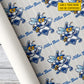 Personalized Baseball Team Wrapping Paper, Swing For The Fences Wrapping Paper Rolls, Gift Wrap For Baseball Lover