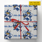 Personalized Baseball Team Wrapping Paper, Swing For The Fences Wrapping Paper Rolls, Gift Wrap For Baseball Lover