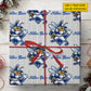 Personalized Baseball Team Wrapping Paper, Swing For The Fences Wrapping Paper Rolls, Gift Wrap For Baseball Lover