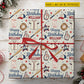 Personalized Baseball Birthday Wrapping Paper, Home Run Birthday Wrapping Paper Rolls, Gift Wrap For Baseball Lover