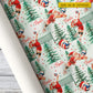 Personalized Christmas Volleyball Wrapping Paper, Santa Playing Volleyball Wrapping Paper Rolls, Xmas Gift Wrap For Volleyball Lover