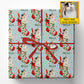 Personalized Christmas Cat Wrapping Paper, Pet In Holly Stockings Wrapping Paper Rolls, Xmas Gift Wrap For Cat Lover