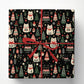 Christmas Cat Wrapping Paper, Have Yourself A Meowy Little Christmas Wrapping Paper Rolls, Xmas Gift Wrap For Cat Lover