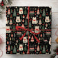 Christmas Cat Wrapping Paper, Have Yourself A Meowy Little Christmas Wrapping Paper Rolls, Xmas Gift Wrap For Cat Lover