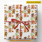 Personalized Christmas Cowboy Cake Wrapping Paper, Gingerbread Cowboy Man Wrapping Paper Rolls, Xmas Gift Wrap For Cowboy