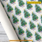 Personalized Christmas Tree Wrapping Paper, Christmas Tree In Snow Background Wrapping Paper Rolls Xmas Gift