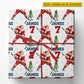 Personalized Christmas Hockey Wrapping Paper, Santa Hits The Ice Sport Wrapping Paper Rolls, Xmas Gift Wrap For Hockey Lover