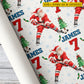 Personalized Christmas Hockey Wrapping Paper, Santa Hits The Ice Sport Wrapping Paper Rolls, Xmas Gift Wrap For Hockey Lover