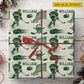 Personalized Hockey Wrapping Paper, Ice Hockey Player And Puck Wrapping Paper Rolls, Gift Wrap For Hockey Lover