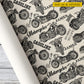 Personalized Motorcycle Wrapping Paper, No Bike No Life Wrapping Paper Rolls, Gift Wrap For Bikers