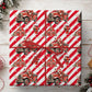 Christmas Firefighter Wrapping Paper, Santa Claus Driving Vintage Fire Truck Wrapping Paper Rolls, Xmas Gift Wrap For Firefighter Lover
