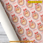 Cute Personalized Christmas Wrapping Paper, Pink Santa Claus Smiles In Mirror Wrapping Paper Rolls Gift