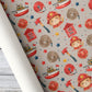 Cute Firefighter Cat Wrapping Paper, Fire Truck And Fire Rescue Pattern Wrapping Paper Rolls, Gift Wrap For Firefighter Lover