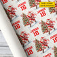Personalized Christmas Lacrosse Wrapping Paper, Laxmas Is Coming Wrapping Paper Rolls, Xmas Gift Wrap For Lacrosse Lover