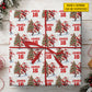 Personalized Christmas Lacrosse Wrapping Paper, Laxmas Is Coming Wrapping Paper Rolls, Xmas Gift Wrap For Lacrosse Lover