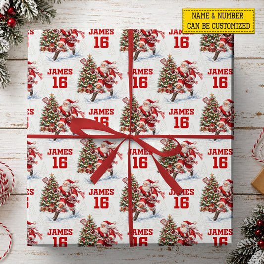 Personalized Christmas Lacrosse Wrapping Paper, Laxmas Is Coming Wrapping Paper Rolls, Xmas Gift Wrap For Lacrosse Lover
