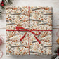 Hunting Wrapping Paper, Double Barrel Shotgun And Wildflower Pattern Wrapping Paper Rolls, Gift Wrap For Hunting Lover