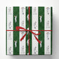 Golf Wrapping Paper, Golfers And Green Striped Pattern Wrapping Paper Rolls, Gift Wrap For Golf Lover
