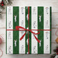 Golf Wrapping Paper, Golfers And Green Striped Pattern Wrapping Paper Rolls, Gift Wrap For Golf Lover