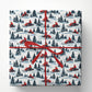 Christmas Snowmobile Wrapping Paper, Red Snowmobile Winter Forest Wrapping Paper Rolls, Xmas Gift Wrap For Snowmobile Lover
