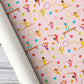 Gymnastics Christmas Wrapping Paper, Pink Gymnastics Birthday Wrapping Paper Rolls, Xmas Gift Wrap For Gymnastics Lover