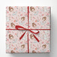 Ballerina Christmas Wrapping Paper, Cute Ballet Girl And Swan Wrapping Paper Rolls, Xmas Gift Wrap For Ballet Lover