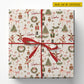 Personalized Christmas Nutcracker Wrapping Paper, Pink Ballerina Ballet Wrapping Paper Rolls, Xmas Gift Wrap For Ballet Lover