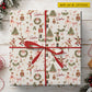 Personalized Christmas Nutcracker Wrapping Paper, Pink Ballerina Ballet Wrapping Paper Rolls, Xmas Gift Wrap For Ballet Lover