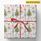 Personalized Christmas Ballerina Wrapping Paper, Pink And Blue Nutcracker Ballet Wrapping Paper Rolls, Xmas Gift Wrap For Ballet Lover