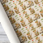 Cute Golf Teddy Bear Wrapping Paper, Vintage Golfer Bear Pattern Wrapping Paper Rolls, Gift Wrap For Golf Lover