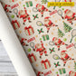Personalized Christmas Tennis Wrapping Paper, Santa Claus Playing Tennis Pattern Wrapping Paper Rolls, Xmas Gift Wrap For Tennis Lover