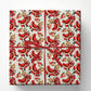 Vintage Santa Ice Skating Christmas Wrapping Paper, Nostalgic Old Fashioned Wrapping Paper Rolls, Xmas Gift Wrap For Iceskating Lover