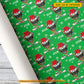 Personalized Christmas Hockey Wrapping Paper, Custom Sports In Light Green Background Wrapping Paper Rolls, Xmas Gift Wrap For Hockey Lover