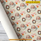 Personalized Christmas Wrapping Paper, Santa Claus Smiles Wrapping Paper Rolls Gift