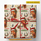 Personalized Christmas Horse Wrapping Paper, Elegant Horse Wears Santa Hat Wrapping Paper Rolls, Xmas Gift Wrap For Horse Lover