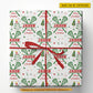 Personalized Christmas Lacrosse Wrapping Paper, Merry Christmas Wrapping Paper Rolls, Xmas Gift Wrap For Lacrosse Lover
