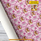 Personalized Pink Birthday Wrapping Paper, Happy Birthday Wrapping Paper Rolls Birthday Gift Wrap