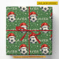 Personalized Christmas Soccer Wrapping Paper, Custom Sports Wrapping Paper Rolls, Xmas Gift Wrap For Soccer Lover