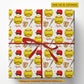 Personalized Softball Wrapping Paper, Custom Sports Wrapping Paper Rolls, Gift Wrap For Softball Lover
