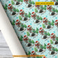 Personalized Christmas Skiing Santa Skeleton Wrapping Paper, Unique Skeleton On Skis Wrapping Paper Rolls, Xmas Gift For Skiing Lover