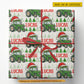 Personalized Christmas Tractor Wrapping Paper, Custom Farm Wrapping Paper Rolls, Xmas Gift Wrap For Tractor Lover