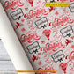 Personalized Valentine Wrapping Paper, Happy Valentine's Day Wrapping Paper Rolls, Valentine Gift Wrap For Your Lover