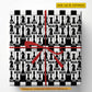 Personalized Chess Wrapping Paper, Checkered Chess Wrapping Paper Rolls, Gift Wrap For Chess Lover