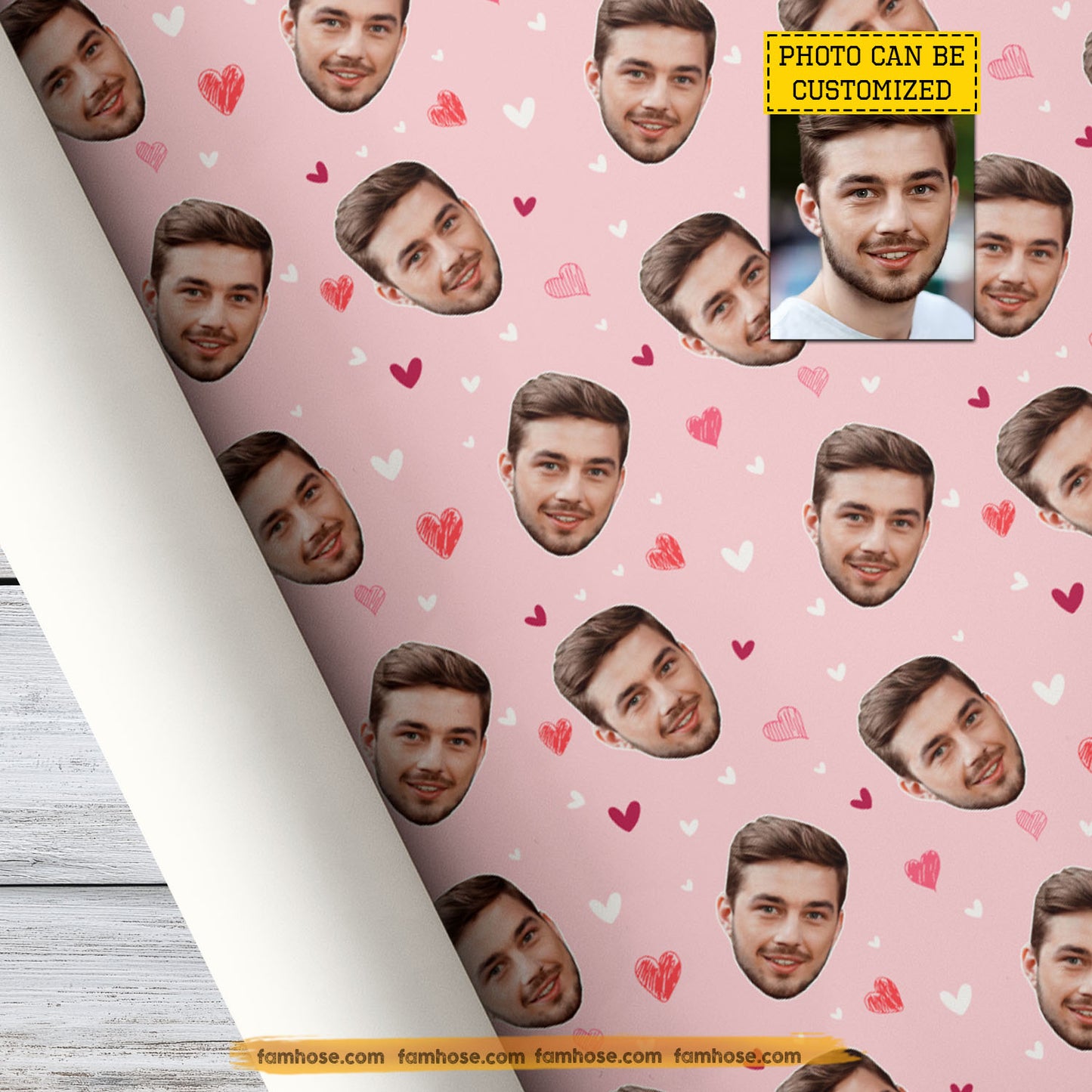 Personalized Wrapping Paper, To Your Lover Wrapping Paper Rolls Valentine Gift