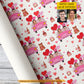 Funny Personalized Valentine Couple Wrapping Paper, Couple In Love Wrapping Paper Rolls, Gift Wrap For Couple