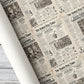 Vintage Christmas Newspaper Wrapping Paper, North Pole Times Santa Claus Newsprint Wrapping Paper Rolls, Xmas Gift Wrap