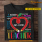 Personalized Teacher T-shirt, Teacher Heart Tees Gift For Teacher Lovers
