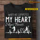 Personalized Lacrosse Boy T-shirt, When He Competes My Heart Skips Beats Sport Tees Gift For Lacrosse Lovers